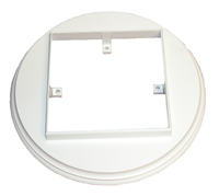 White Flat Rail Adapters for 5 1/2 lights